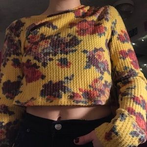waffle knit urban outfitters crop top